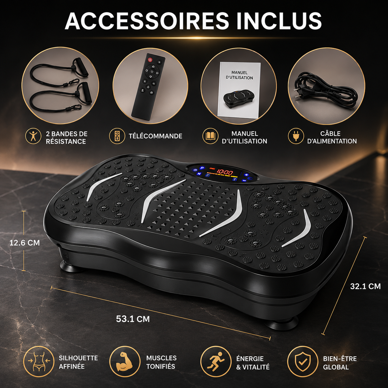 PowerPlate™ Pro - Plateforme vibrante corps entier