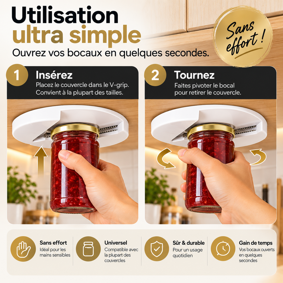 CalmaOuvre™ en utilisation