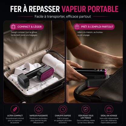 CalmaSteamPro™ - Système professionnel 2-en-1 pour vêtements