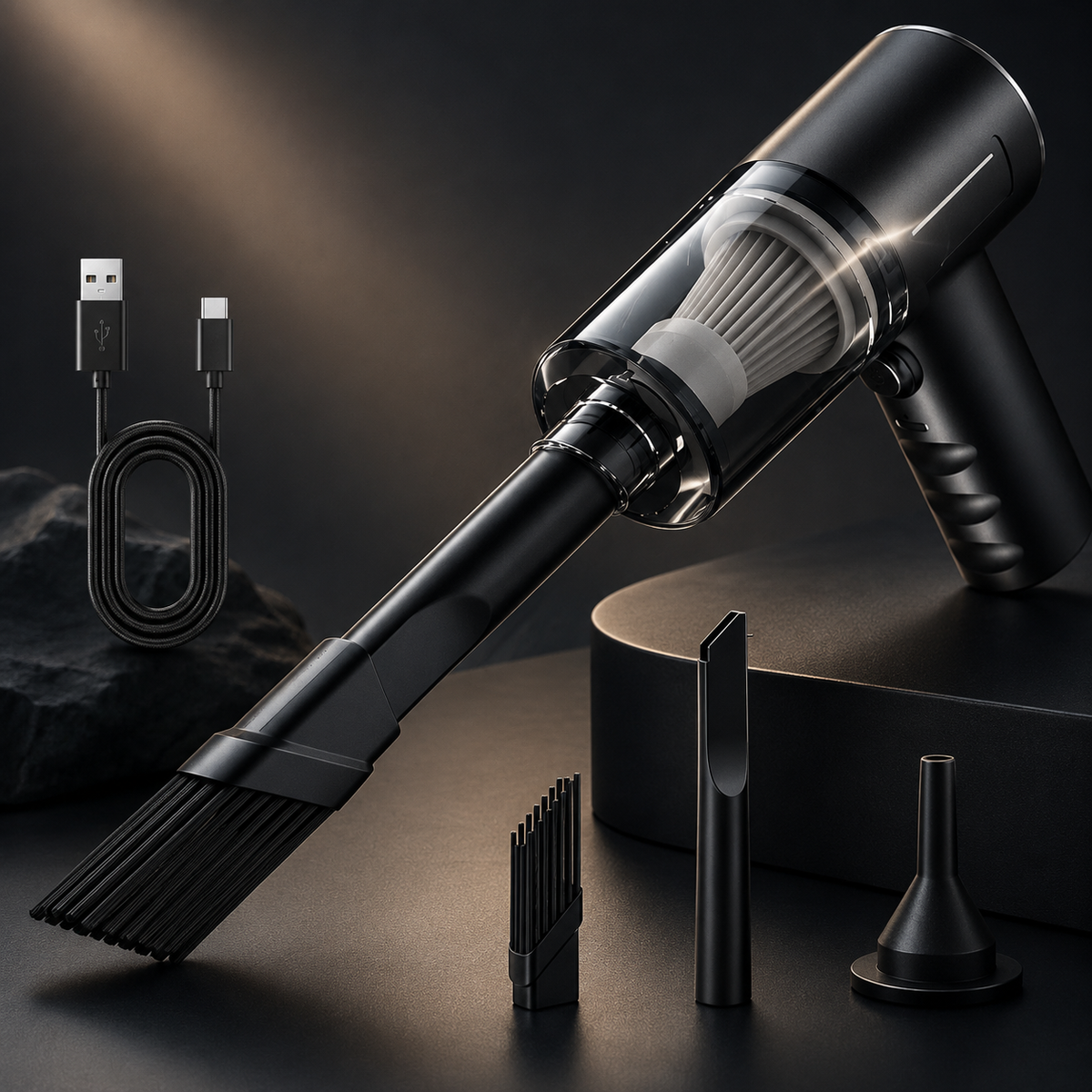 CleanJet™ - Aspirateur et souffleur d'air sans fil compact