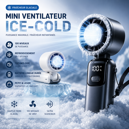 BreezeGo™ - Ventilateur portable à 100 vitesses
