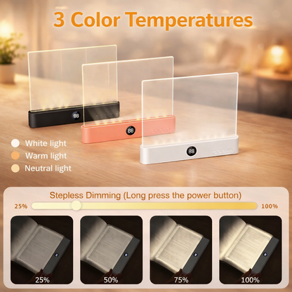 LumiSlate™ – Lampe de lecture LED rechargeable