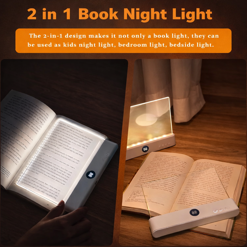 LumiSlate™ – Lampe de lecture LED rechargeable