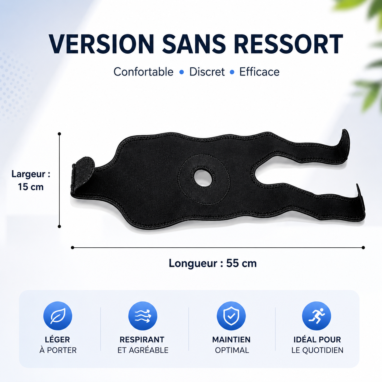 GenouFlex™ - Support de genou ajustable pour un confort au quotidien