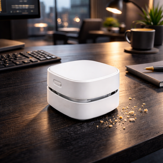 CleanCharge™ - Aspirateur de bureau 2-en-1 et chargeur sans fil