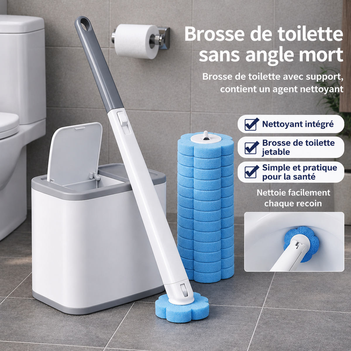 Snofrid – Brosse WC jetable