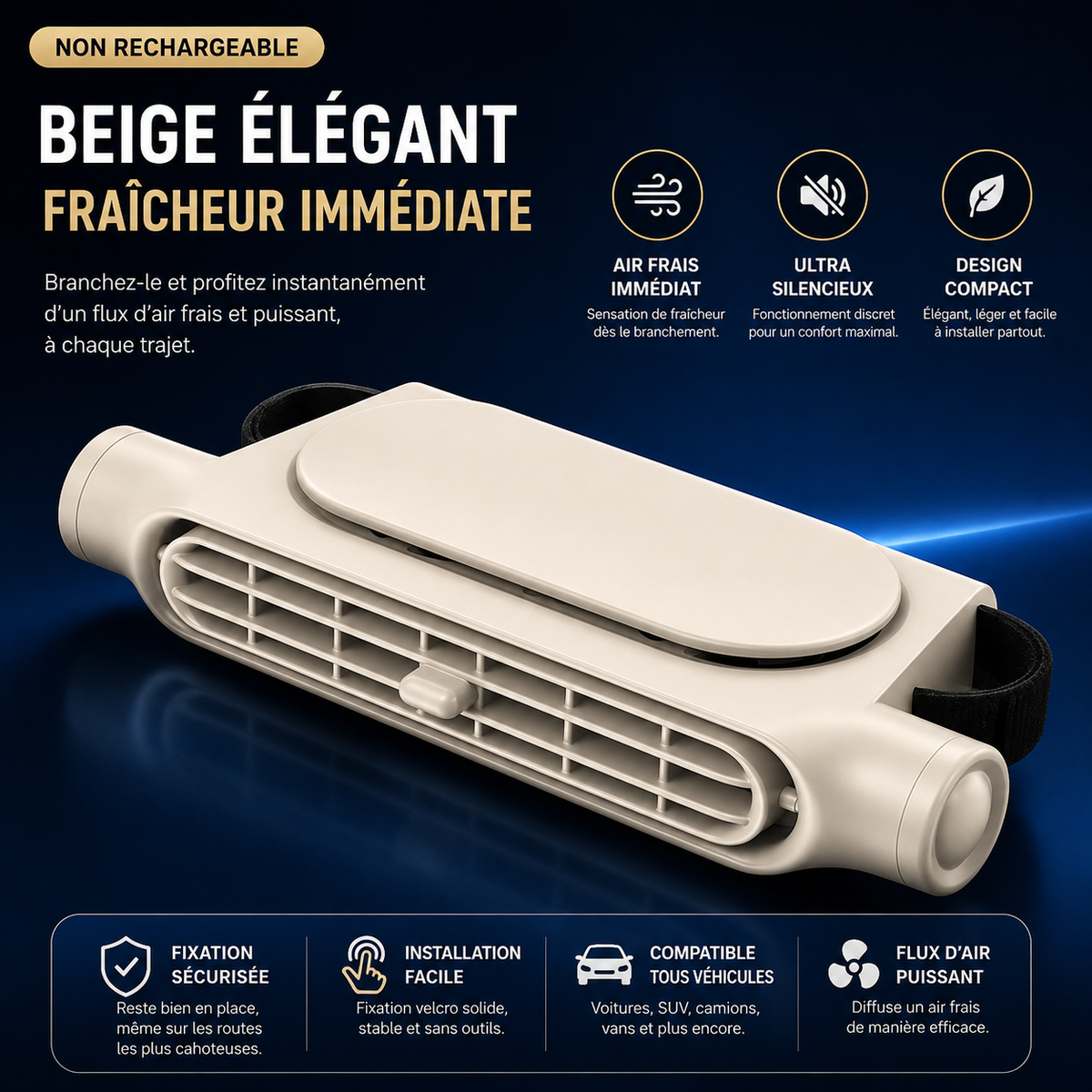BreezeSeat™ - Ventilateur rafraîchissant pour siège auto