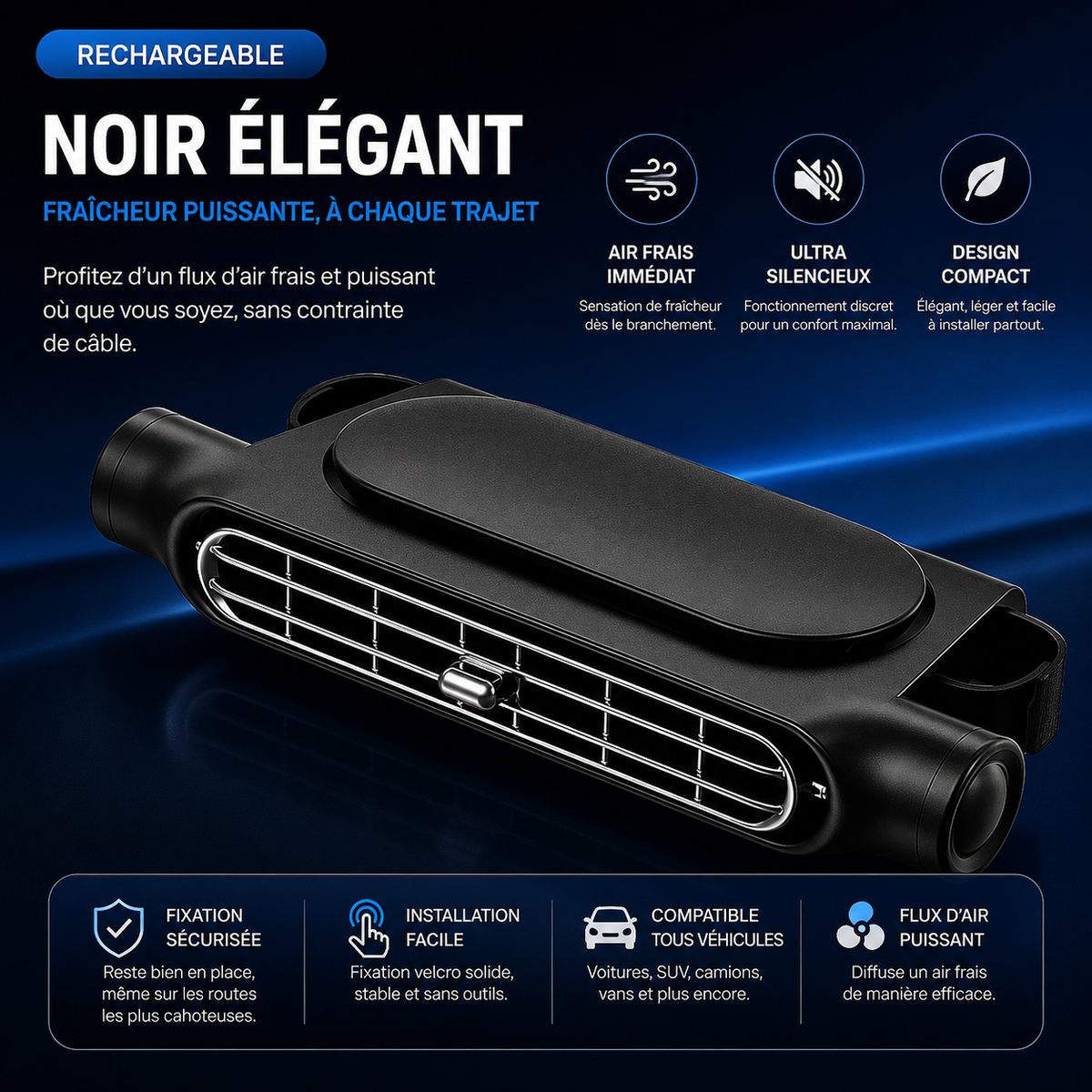 BreezeSeat™ - Ventilateur rafraîchissant pour siège auto