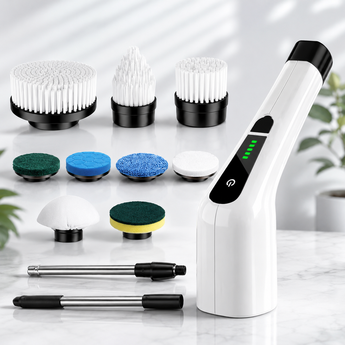 SpinEase™ – Brosse de nettoyage électrique sans fil 9-en-1