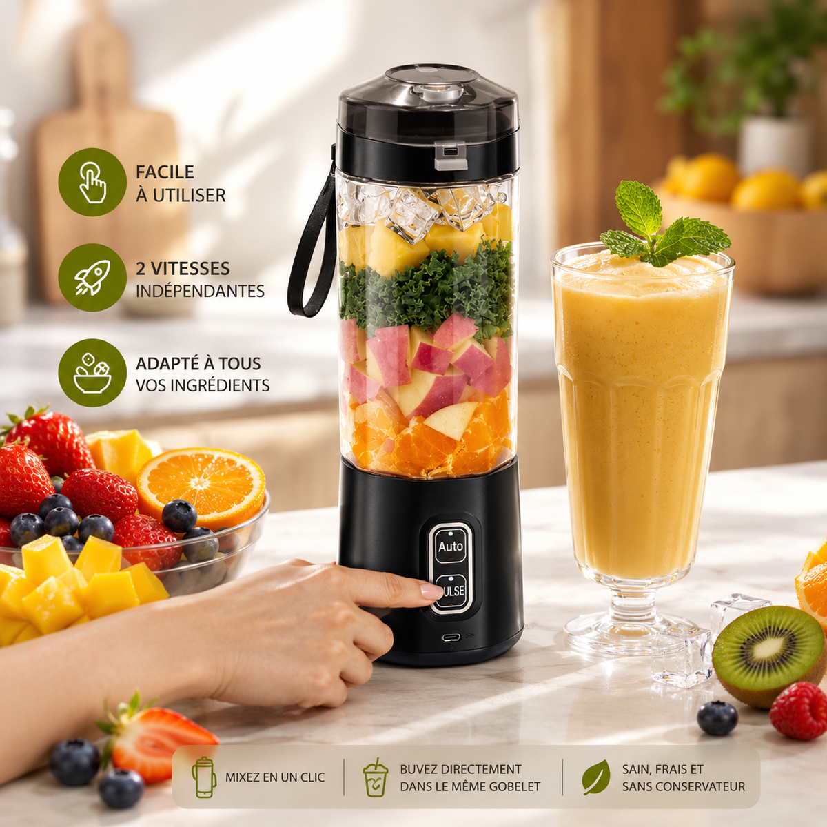 Ninja BlendGo™ Pro – Mixez frais, partout