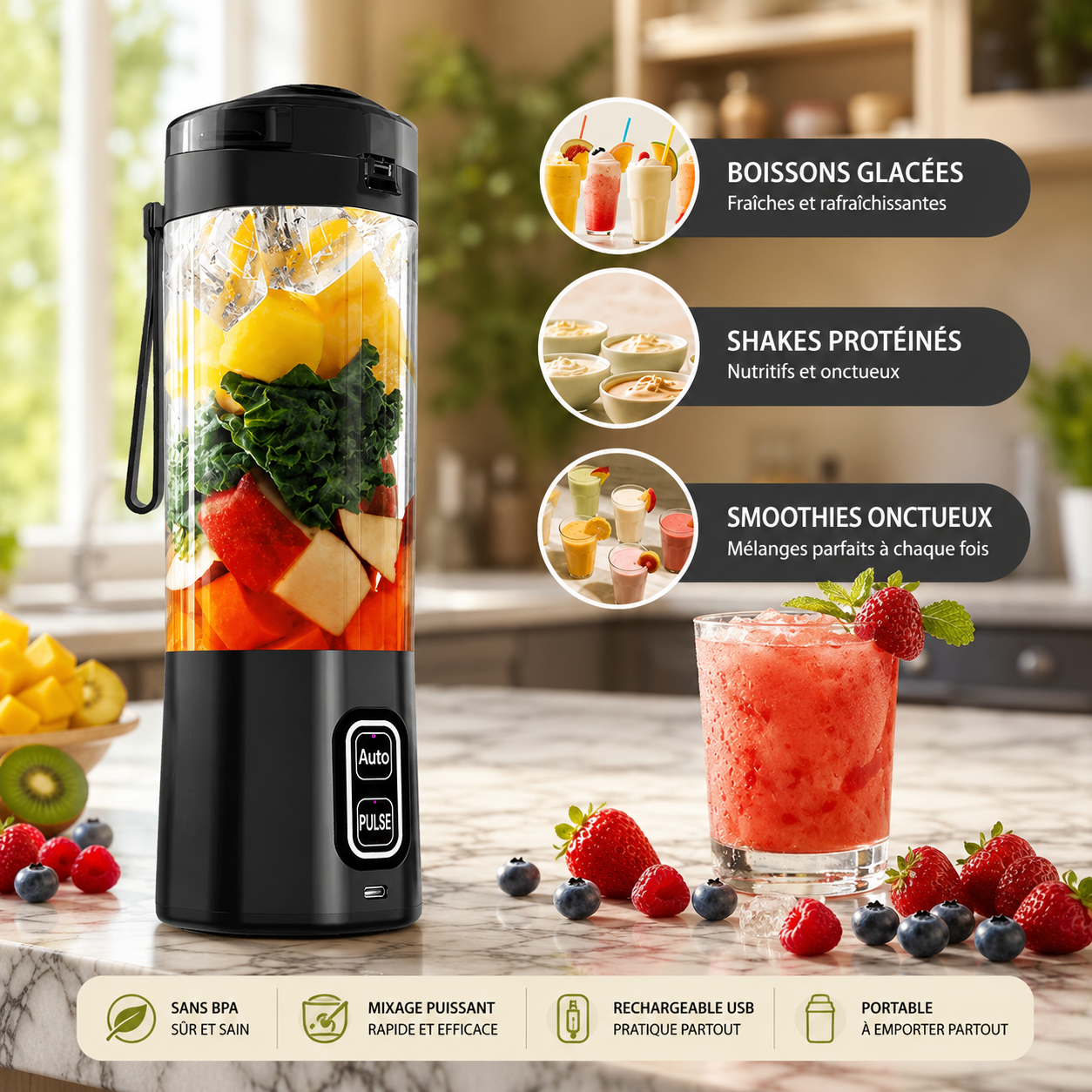 Ninja BlendGo™ Pro – Mixez frais, partout