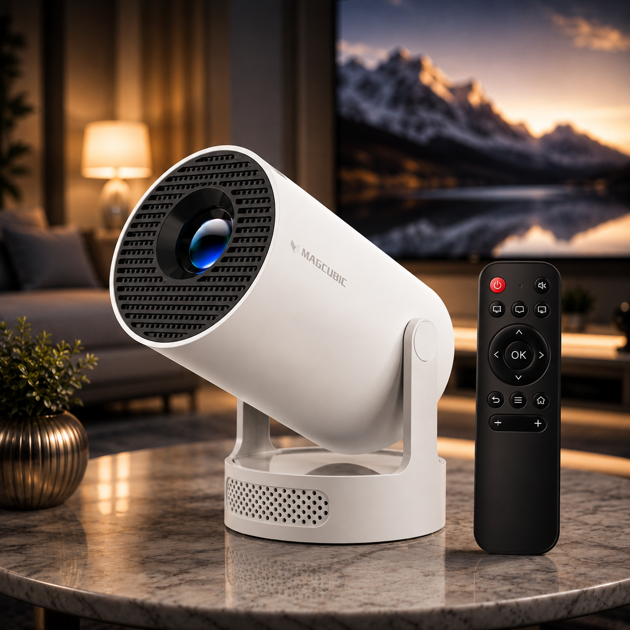 CinemaBeam™ Pro – Transformez N'importe Quel Mur en Votre Propre Cinéma