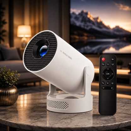 CinemaBeam™ Pro – Transformez N'importe Quel Mur en Votre Propre Cinéma