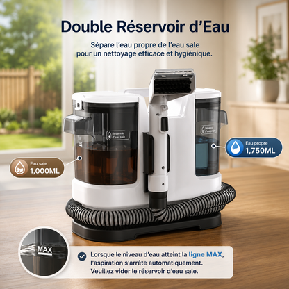 AquaSteam™ Pro – Nettoyeur Chauffant Taches et Moquettes