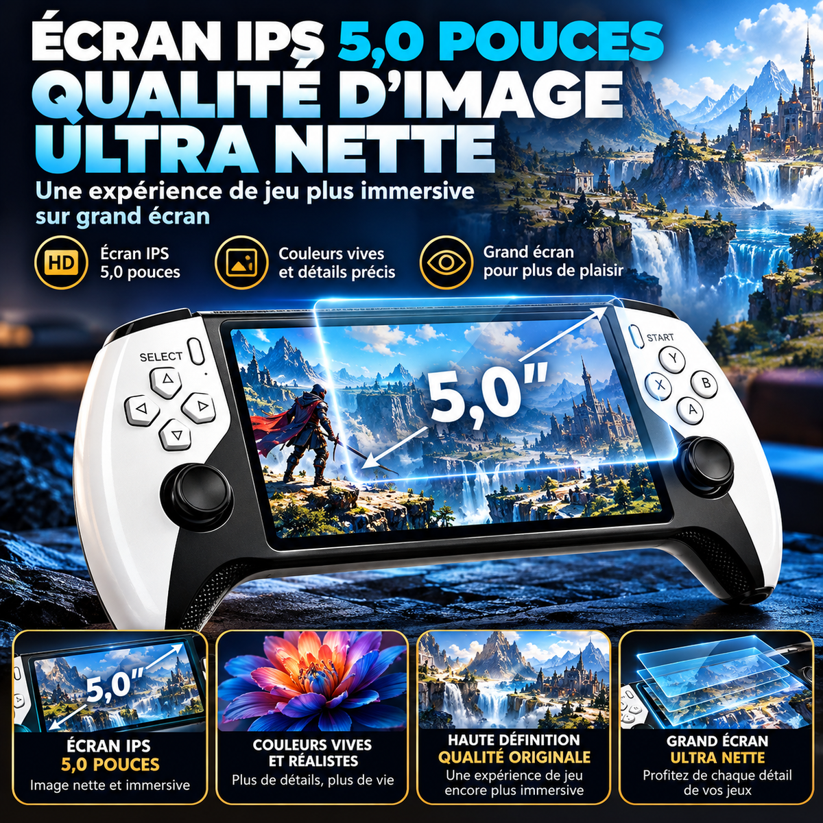 RétroPlay SF3500 - console de jeux rétro portable, visuel produit
